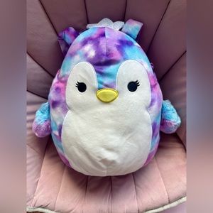 Squishmallows Kellytoy 12" Plush Doll Soft Backpack (Tomara The Penguin 12”)